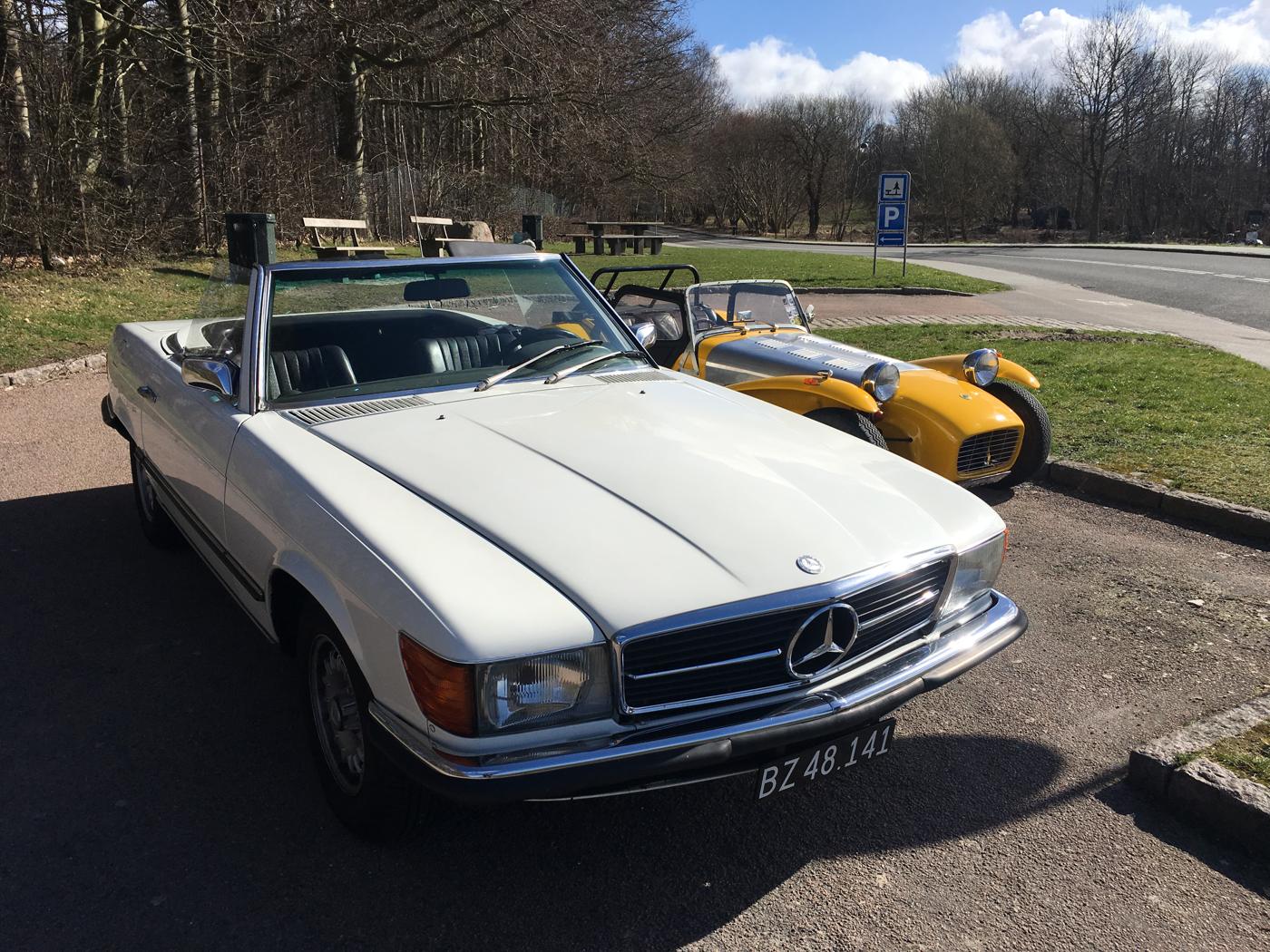 350SL forfra ved rasteplads